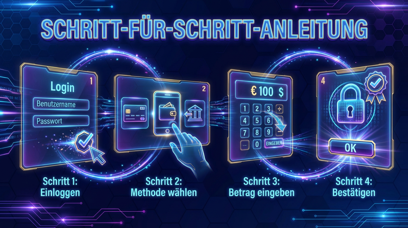 Es gibt Schritte, um Ihr Platin Casino-Konto aufzufüllen